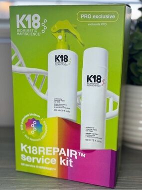 K18 Repair Service Kit - Professional Hair Repair Treatment (Green)